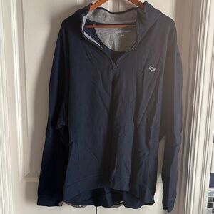Vineyard Vines Men's Dark Blue Quarter-Zip Pullover